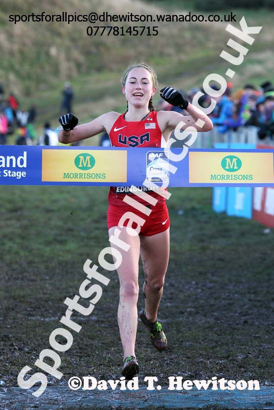 Junior womens 4k, Morrisons Great Edinburgh Cross Country. Photo: David T. Hewitson/Sports for All Pics